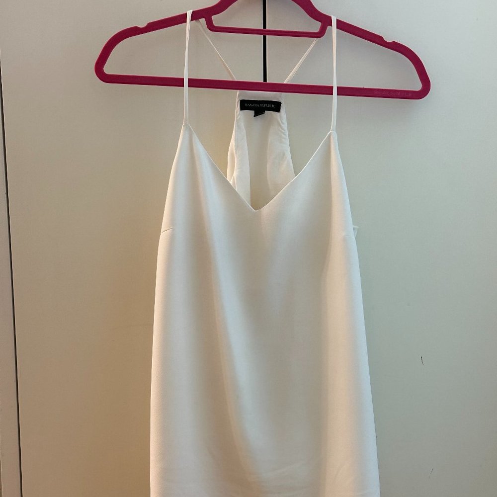 Banana Republic White Tank Top Blouse